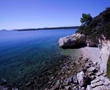 Beach in the campsite