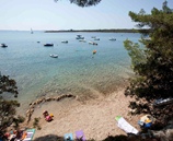 Beach in the campsite