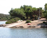 Beach in the campsite