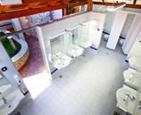 Sanitarije, naturistični kamp Baldarin